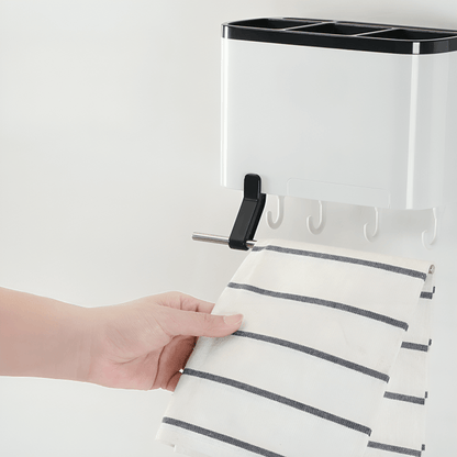 Multi-Purpose Space-Saver Utensil Storage Rack