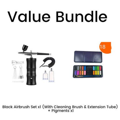Cordless Airbrush Set for Diverse Applications