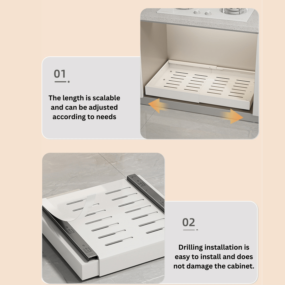 Slide-Pro Pull-Out Cabinet Organizer