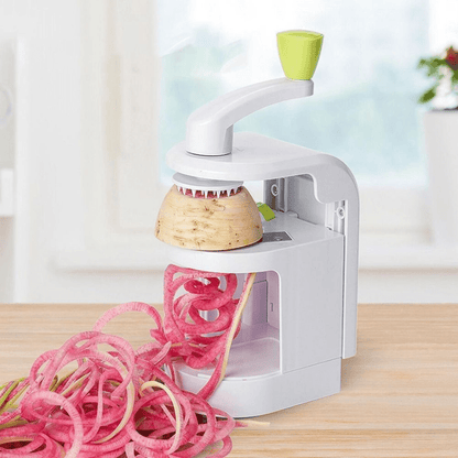 Multi-Functional Hand Crank Vegetable and Fruit Spiral Cutter (27cm)