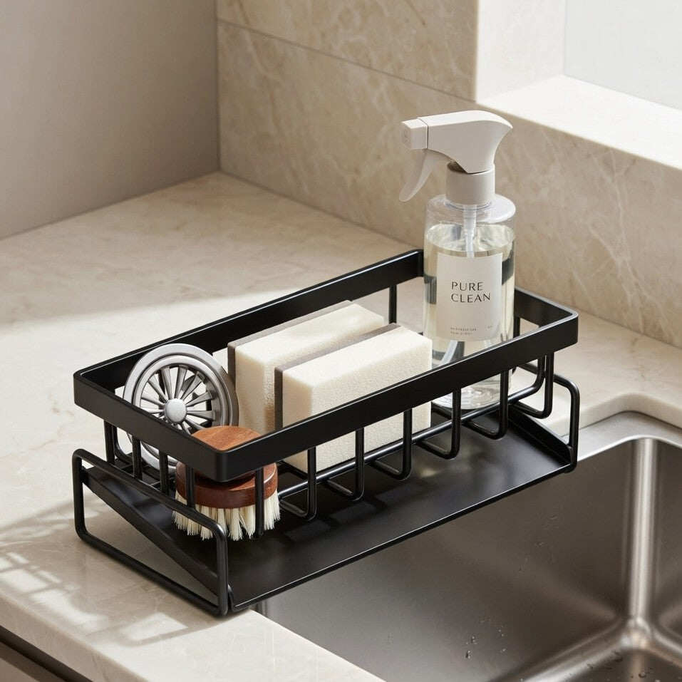 Multi-Functional Carbon Steel Storage Rack with Drain