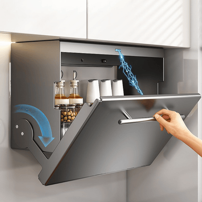 Magnetic Flip-Top Double Layer Cabinet Storage Organizer