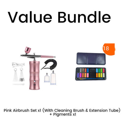 Cordless Airbrush Set for Diverse Applications