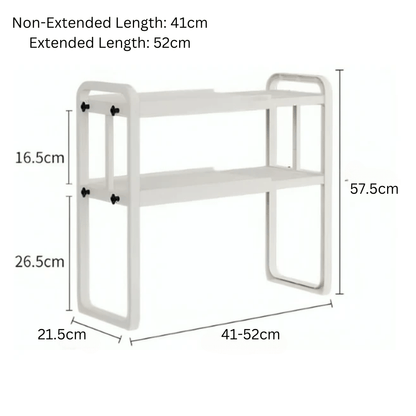 Multipurpose Heavy-Duty Extendable Kitchen Storage Rack