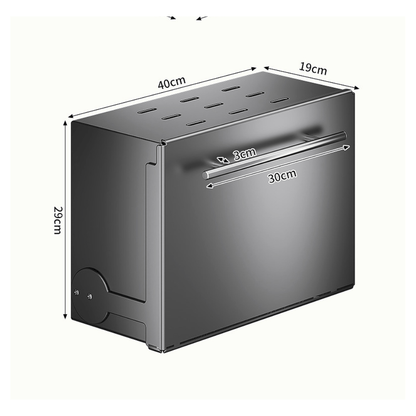 Magnetic Flip-Top Double Layer Cabinet Storage Organizer