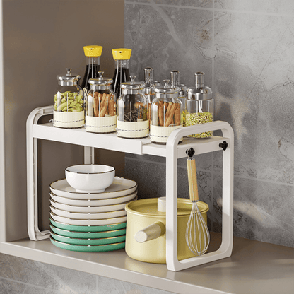 Multipurpose Heavy-Duty Extendable Kitchen Storage Rack
