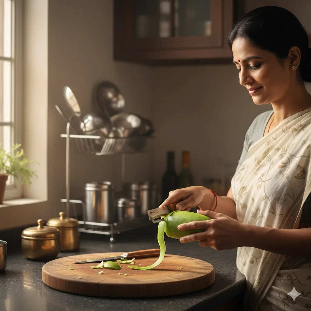 Stainless Peeler | High-Grade Durability | Clean, Precision Peeling + Bottle Opener