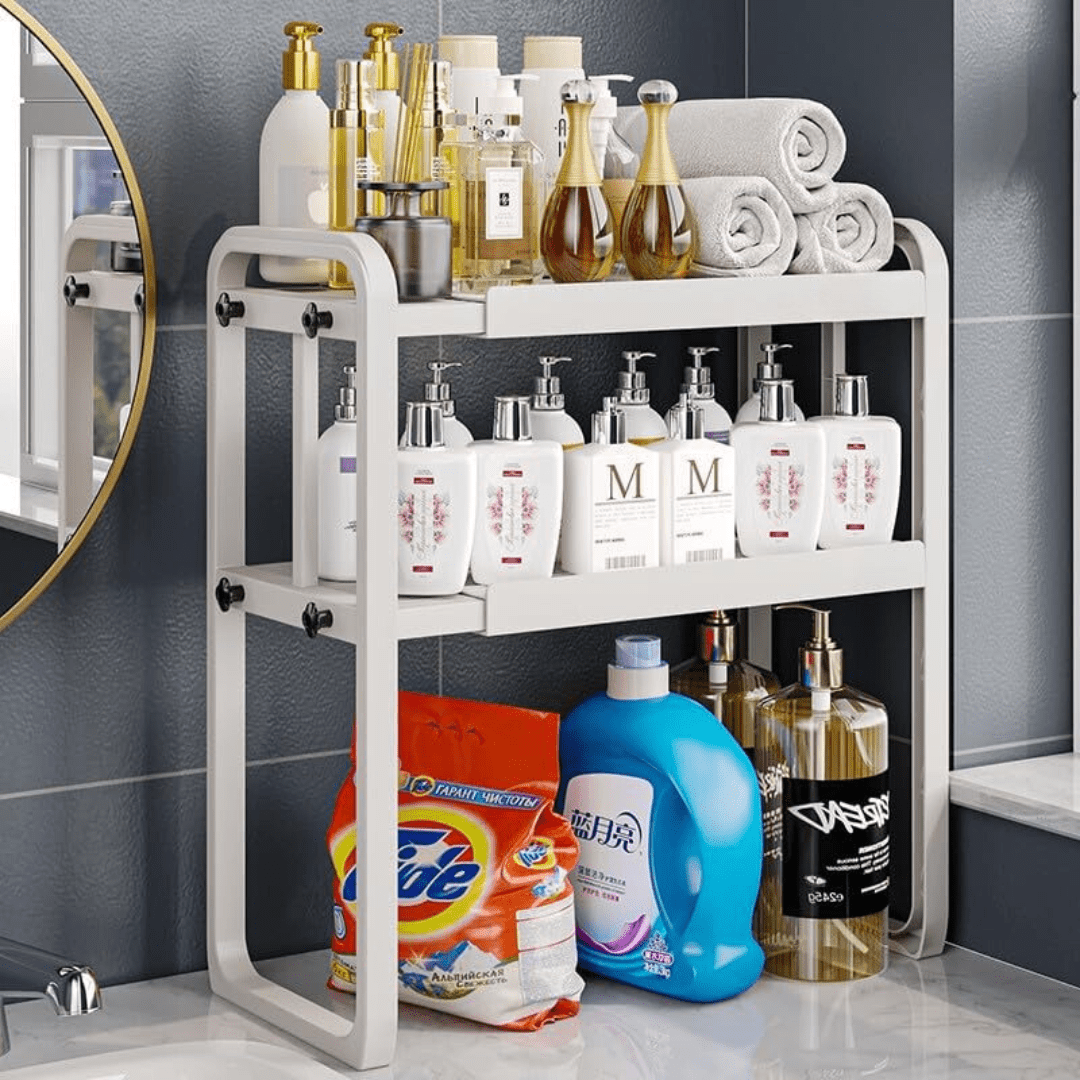 Multipurpose Heavy-Duty Extendable Kitchen Storage Rack