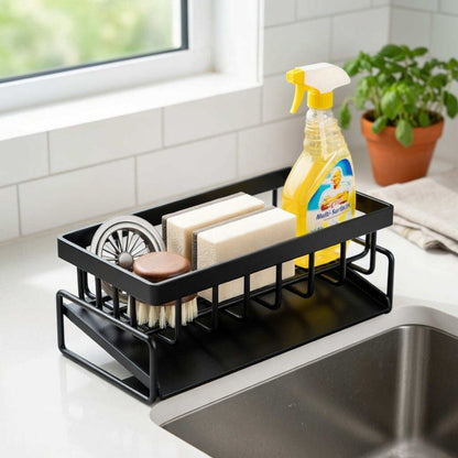 Multi-Functional Carbon Steel Storage Rack with Drain