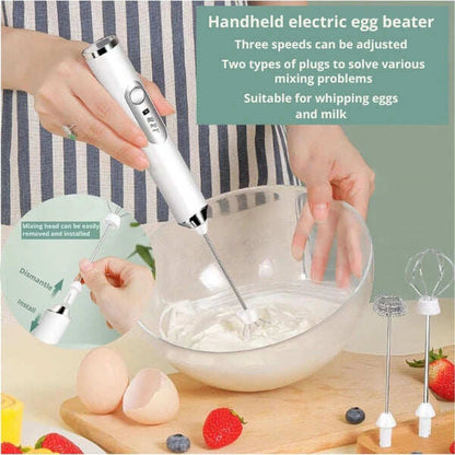2-in-1 Whisk & Beater | Easy to Clean | Café Vibes Anywhere
