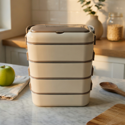 Multi-Layer Stainless Steel Multi-Compartment Insulated Lunch Box
