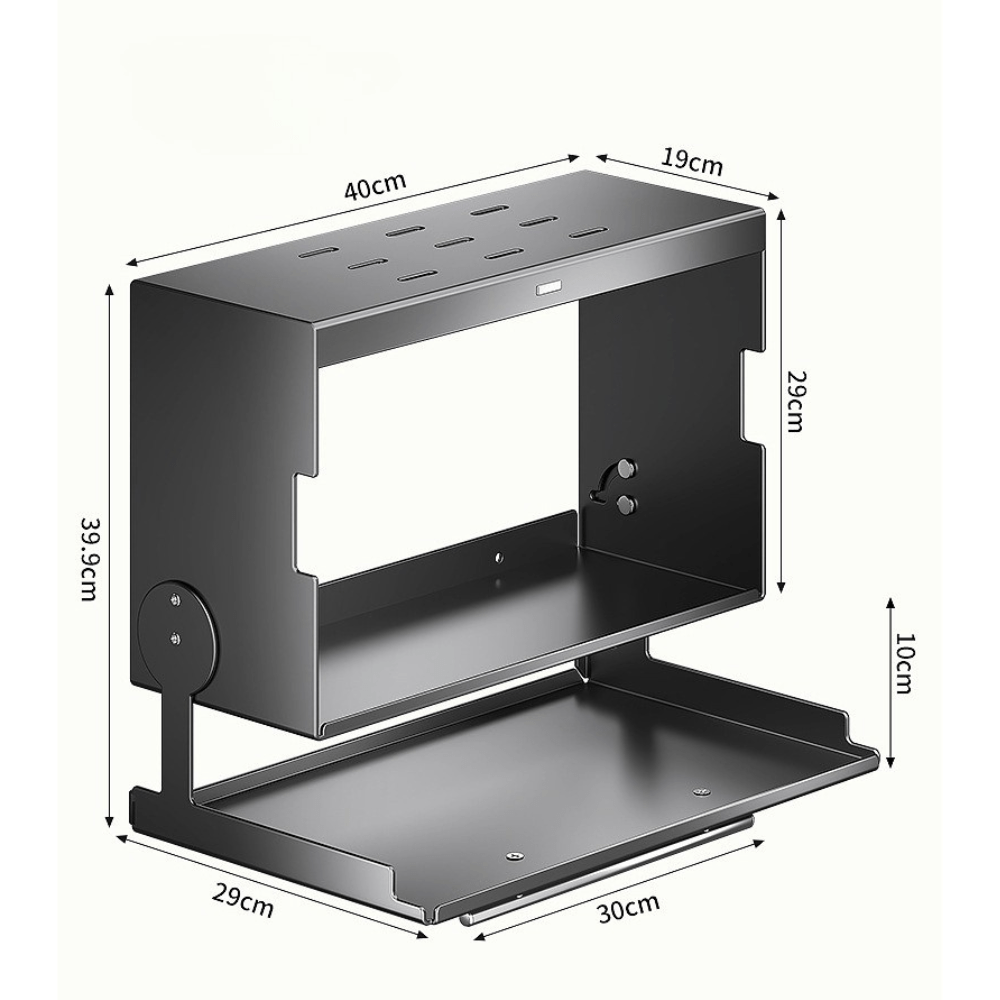 Magnetic Flip-Top Double Layer Cabinet Storage Organizer
