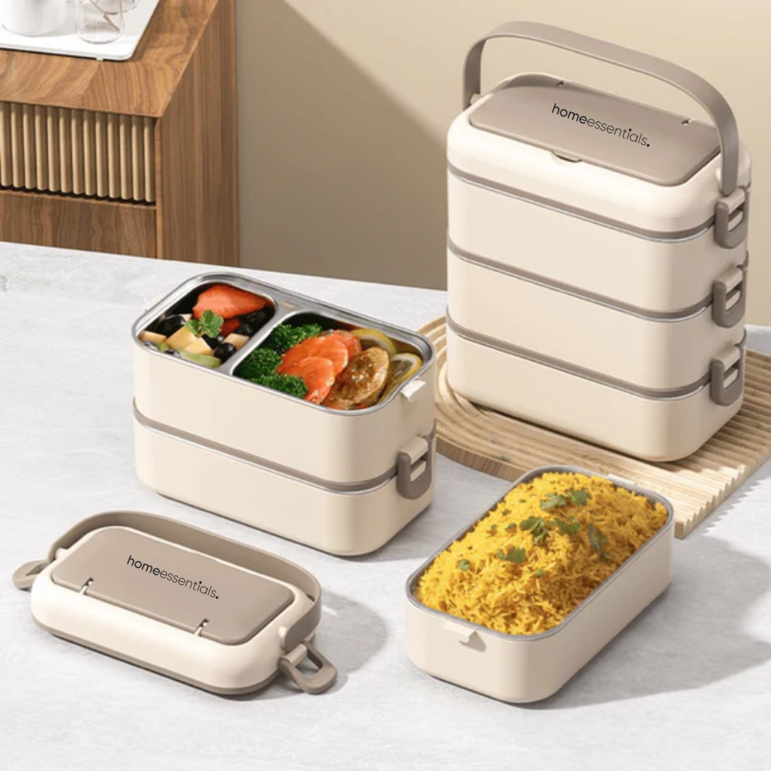 Multi-Layer Stainless Steel Multi-Compartment Insulated Lunch Box