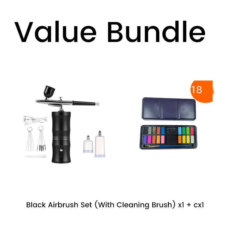 Cordless Airbrush Set for Diverse Applications
