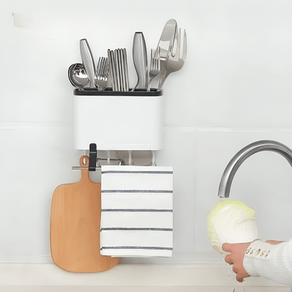 Multi-Purpose Space-Saver Utensil Storage Rack