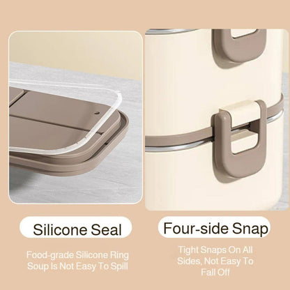 Multi-Layer Stainless Steel Multi-Compartment Insulated Lunch Box